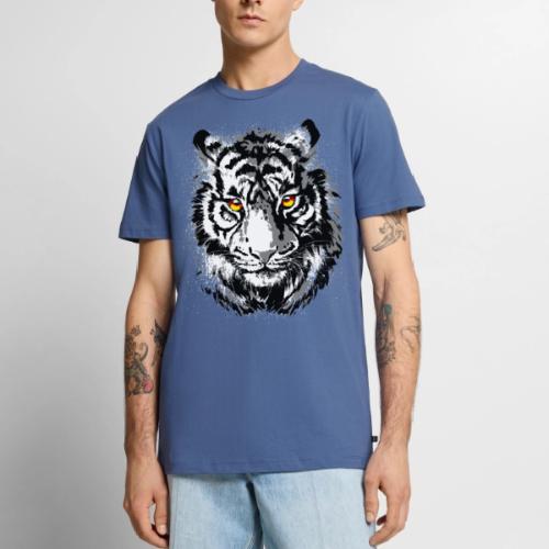 Tiger Head - Tiger Artwork - Wildlife Big Cats - Men's Premium T-Shirt