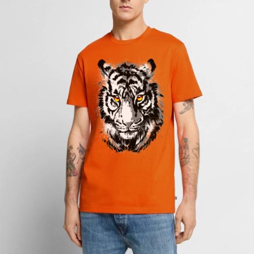 Tiger Head - Tiger Artwork - Wildlife Big Cats - Men's Premium T-Shirt