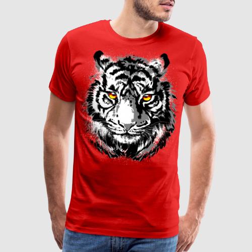 Tiger Head - Tiger Artwork - Wildlife Big Cats - Men's Premium T-Shirt