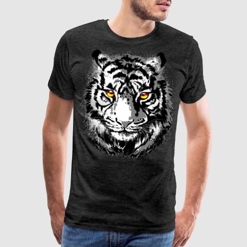 Tiger Head - Tiger Artwork - Wildlife Big Cats - Men's Premium T-Shirt