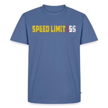 Speed Limit 155 - Men's Premium T-Shirt - stone blue  - Front - Nico (187cm)