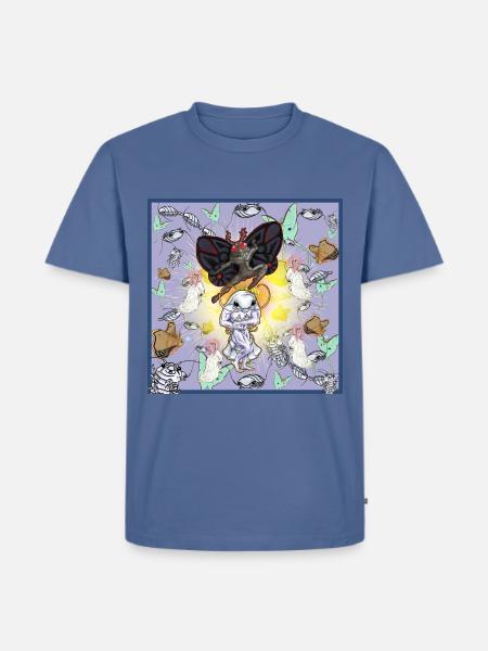 Mothman & Isobod - Men's Premium T-Shirt - stone blue
