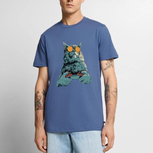 Cat: Fluff Mode On - Men's Premium T-Shirt