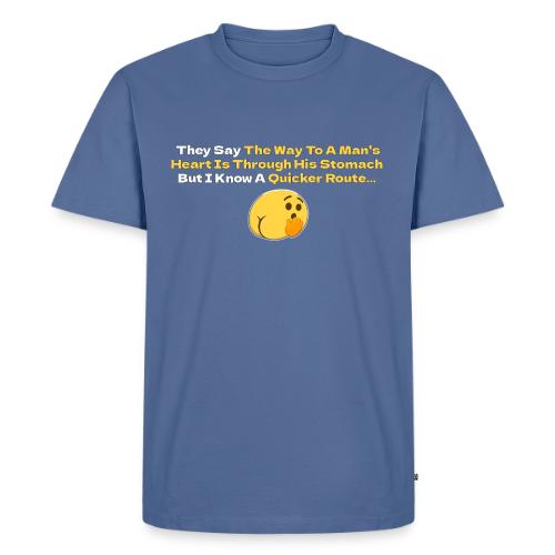 The Way To A Man s Heart... - Men's Premium T-Shirt