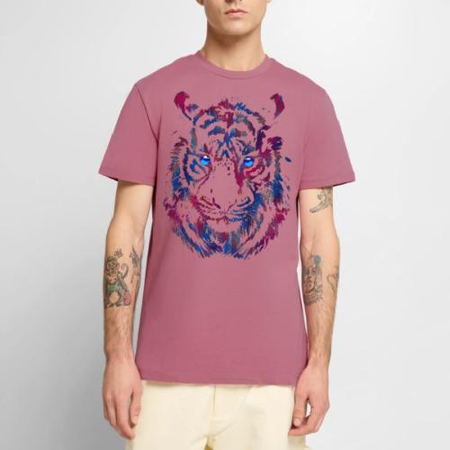 Tiger Head - Roaring Tiger - Tiger Face - Men's Premium T-Shirt
