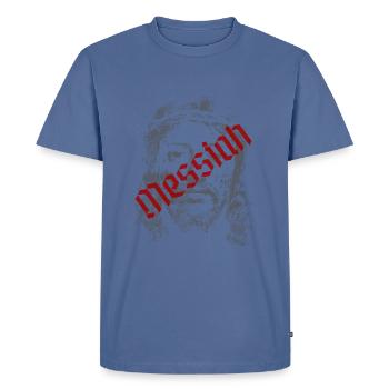Messiah - Men's Premium T-Shirt - stone blue  - Front - Nico (187cm)