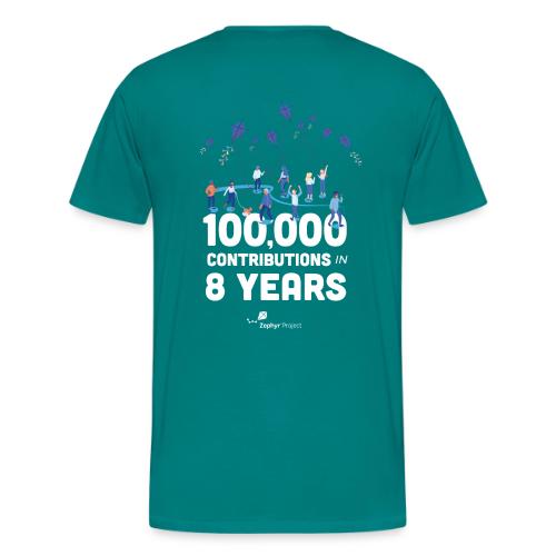 Zephyr 100,000 Contributions - Men's Premium T-Shirt