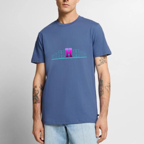 Letter H – Capital Varsity Alphabet Monogram - Men's Premium T-Shirt