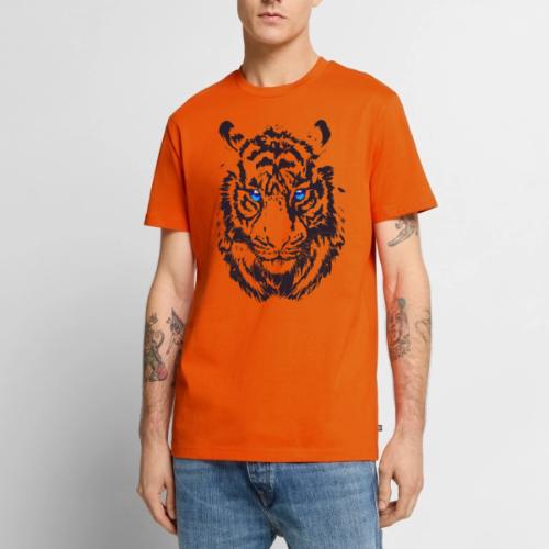 Tiger Head - Tiger Artwork - Wildlife Big Cats - Men's Premium T-Shirt