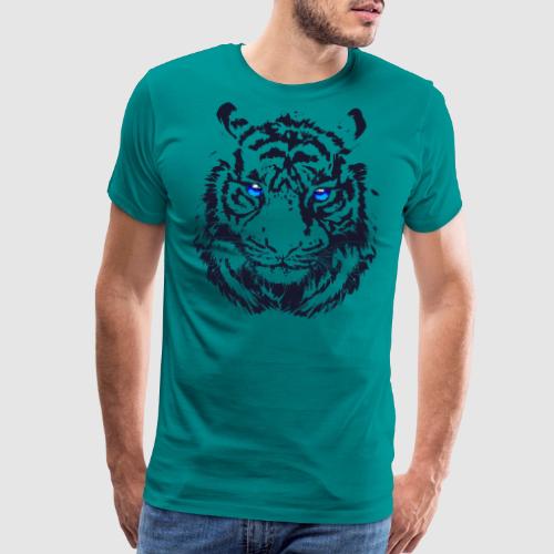 Tiger Head - Tiger Artwork - Wildlife Big Cats - Men's Premium T-Shirt
