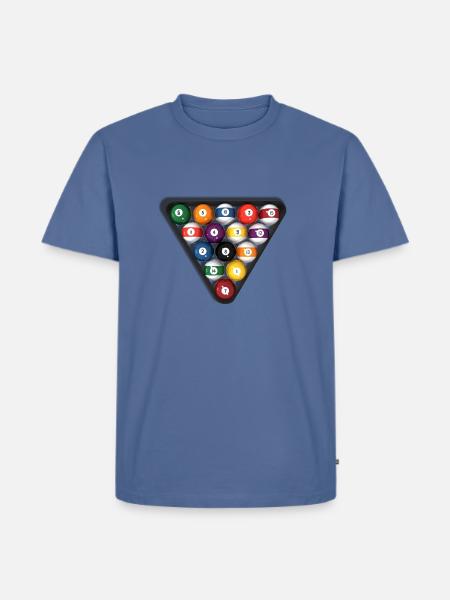 Billiards / Pool Balls - Men's Premium T-Shirt - stone blue 