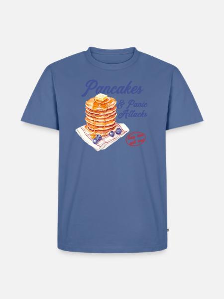 Pancakes and Panic Attacks - Men's Premium T-Shirt - stone blue