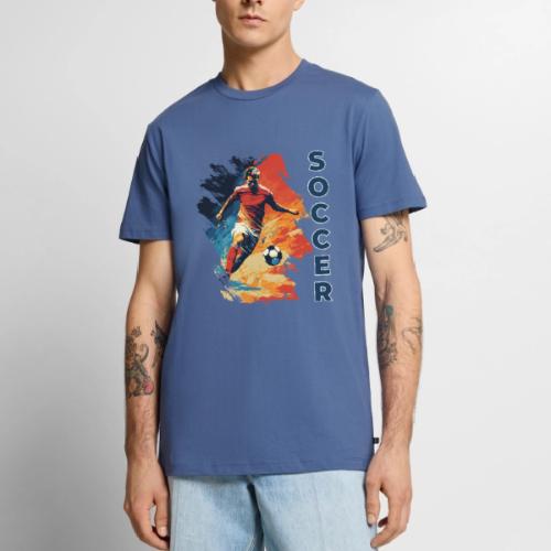Soccer Action Pulse - Men's Premium T-Shirt
