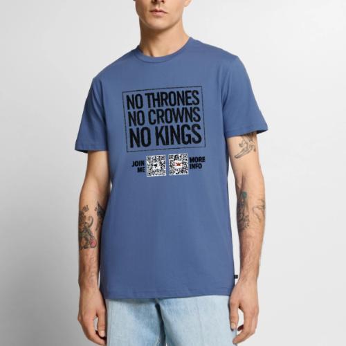 No Thrones (black, front-facing) - Men's Premium T-Shirt