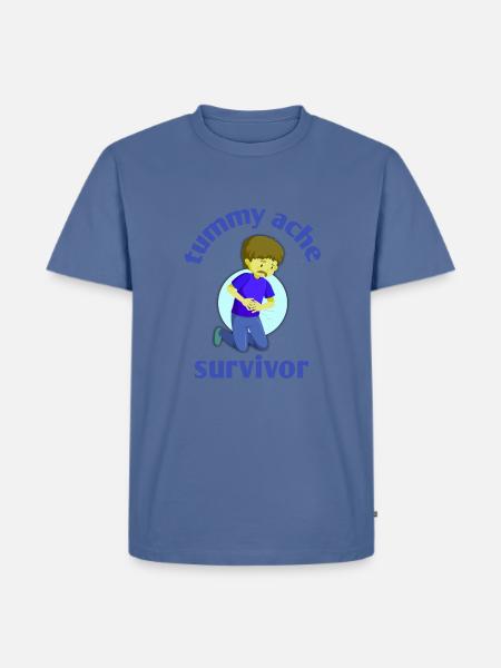 Tummy Ache Survivor - Men's Premium T-Shirt - stone blue