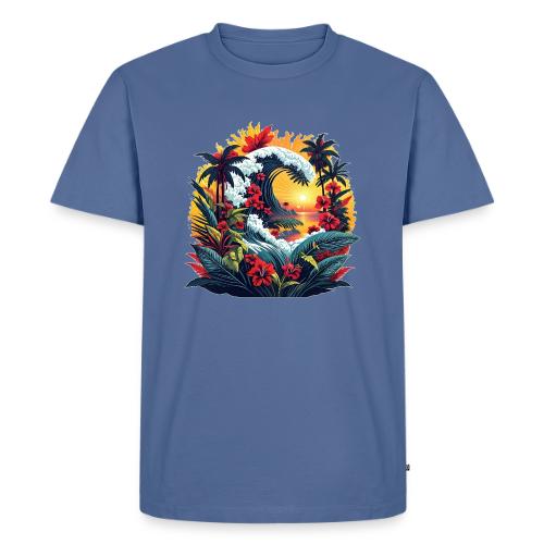 Mountain Wave Garden - Men's Premium T-Shirt