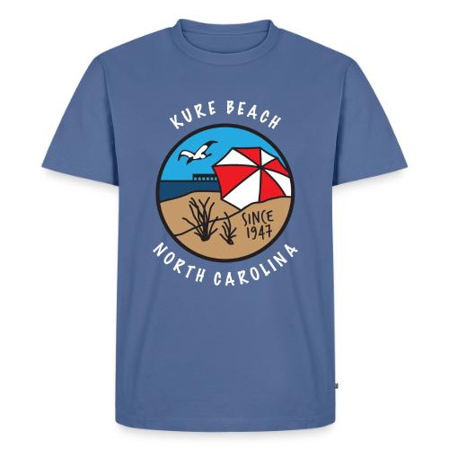 Kure Beach Day-White Lettering-Front Only - Men's Premium T-Shirt