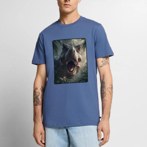 T Rex Jungle Roar Design - Men's Premium T-Shirt
