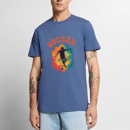 Soccer Heartbeat - Men's Premium T-Shirt
