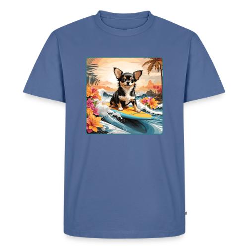 Surfing Chihuahua - Men's Premium T-Shirt