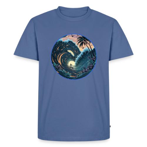 Double Barrel Flower Wave - Men's Premium T-Shirt