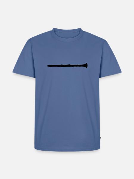 clarinet - Men's Premium T-Shirt - stone blue
