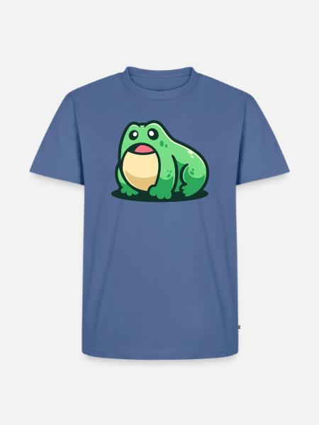 Amphibians Frog - Men's Premium T-Shirt - stone blue
