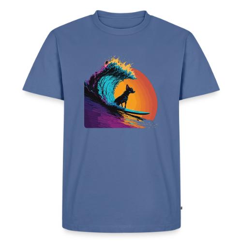 Black Dog Surfing Emerald Wave - Men's Premium T-Shirt