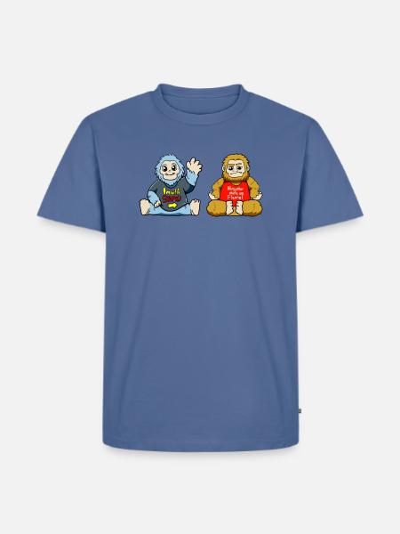 Big Foot Yeti - Men's Premium T-Shirt - stone blue