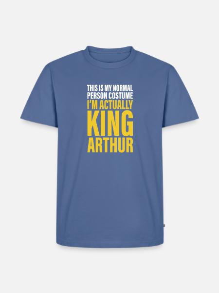 Medieval Literature King Arthur - Men's Premium T-Shirt - stone blue