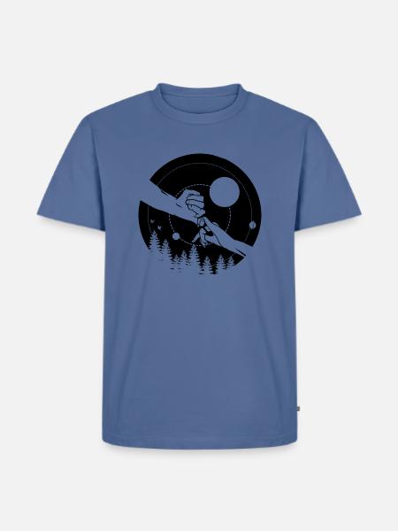 Holding Hands - Men's Premium T-Shirt - stone blue