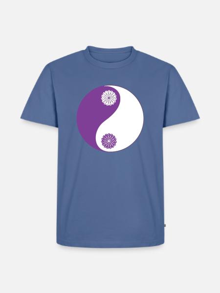 Yin and Yang - Men's Premium T-Shirt - stone blue