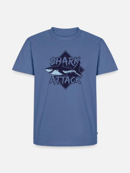 Shark - Men's Premium T-Shirt - stone blue