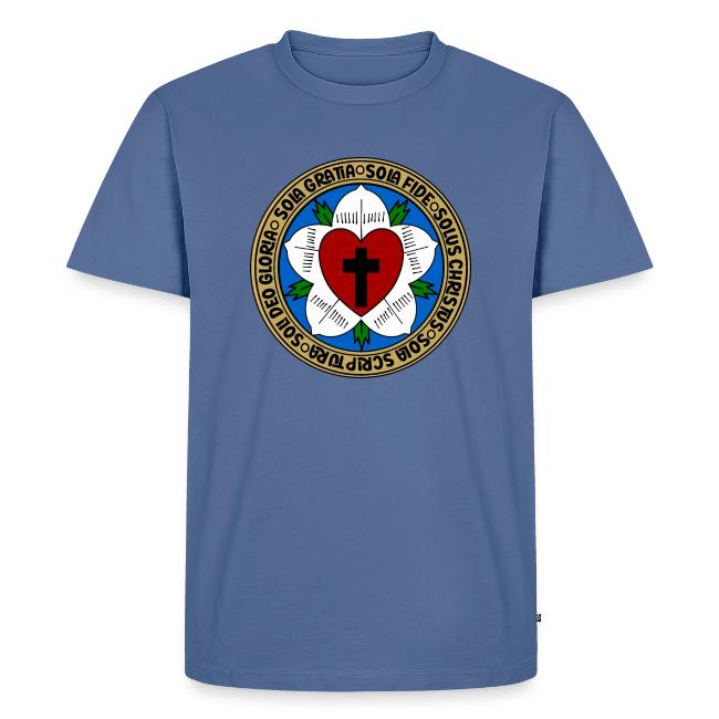 Luther Rose Five Solas Shirt–Christian Reformation