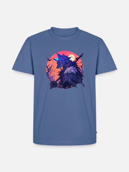 Werewolf Halloween - Men's Premium T-Shirt - stone blue