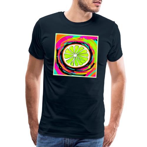 Lime Slice Pop Art - Men's Premium T-Shirt