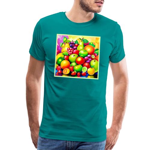 Vibrant Fruit Medley Art - Men's Premium T-Shirt