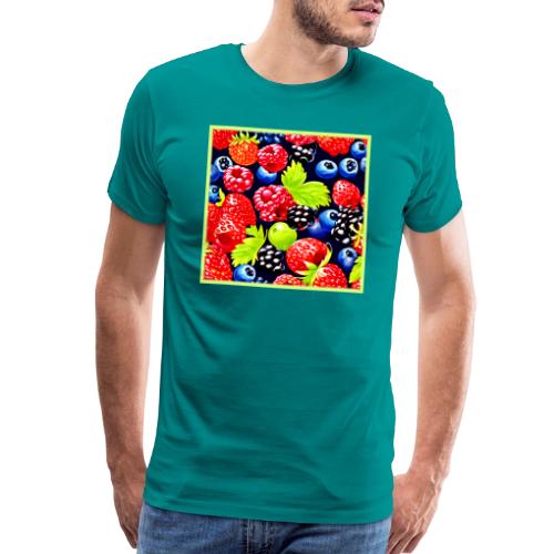 Colorful Berry Medley Design - Men's Premium T-Shirt