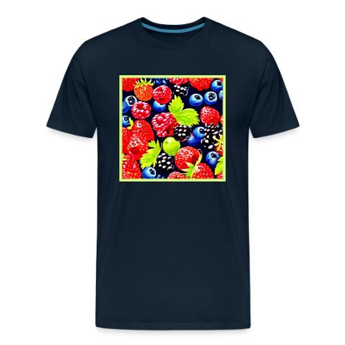 Colorful Berry Medley Design - Men's Premium T-Shirt