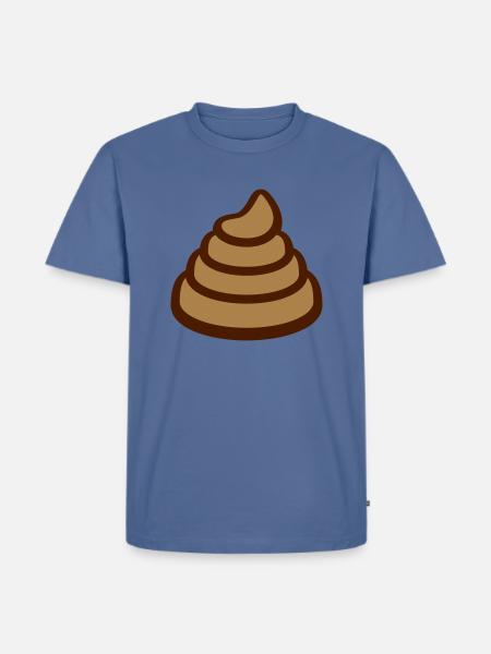 Big poop pile disgusting - Men's Premium T-Shirt - stone blue 