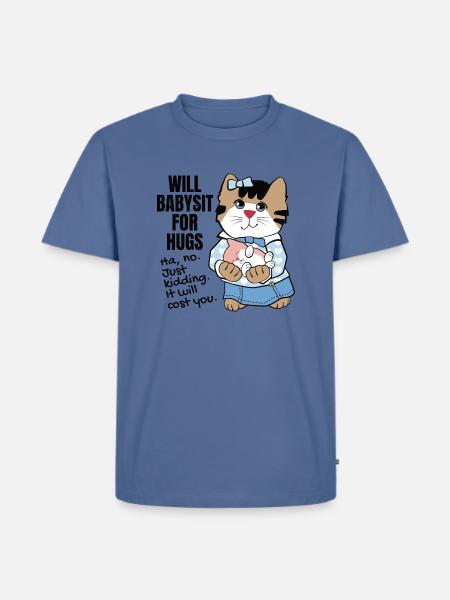Cute Babysitter Humor - Men's Premium T-Shirt - stone blue 