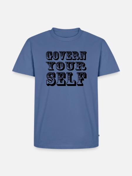 Govern Yourself - Men's Premium T-Shirt - stone blue