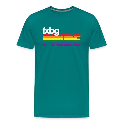 FXBG PRIDE Logo - WHITE - Men's Premium T-Shirt