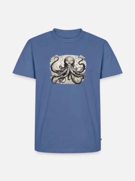 octopus1 - Men's Premium T-Shirt - stone blue