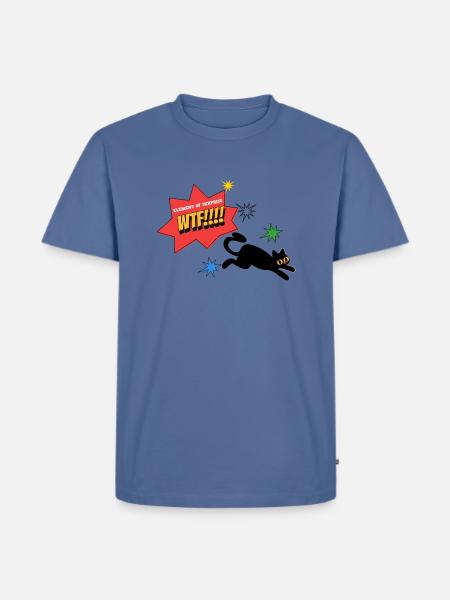 WTF!!Element of surprise - Men's Premium T-Shirt - stone blue