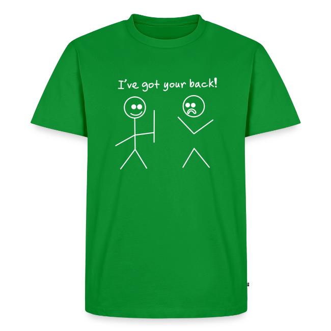 Got Your Back Stick Figure Design