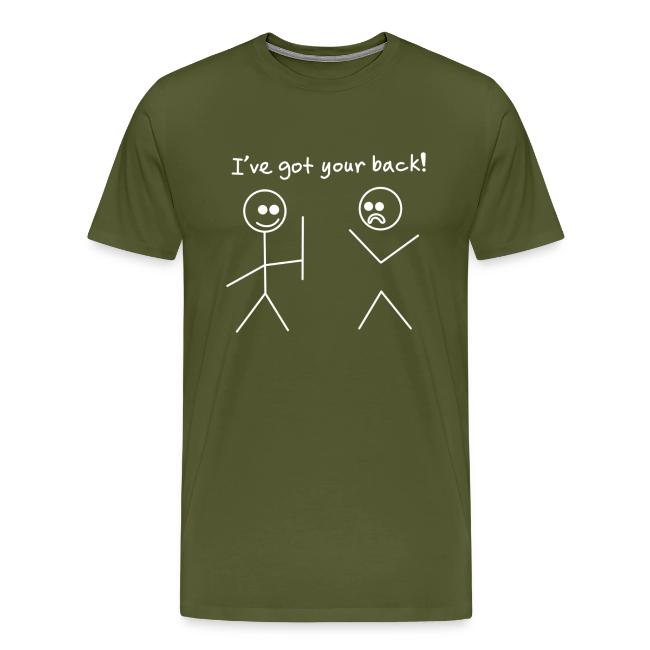 Got Your Back Stick Figure Design