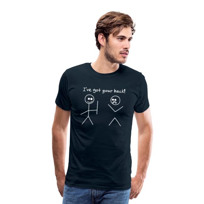 Got Your Back Stick Figure Design