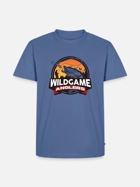Wildgame Anglers Transparent - Men's Premium T-Shirt - stone blue 