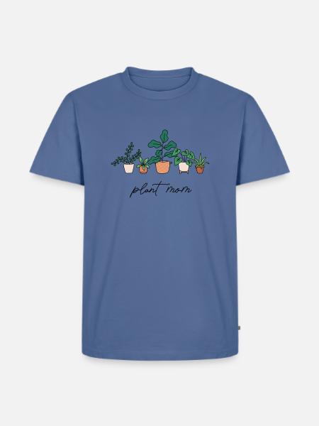 Plant Mom - Men's Premium T-Shirt - stone blue